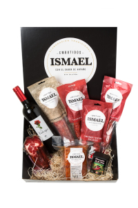 caja cesta de embutido gourmet sin gluten